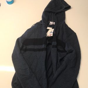 Calvin Klein Men’s Chest Stripe Hooded Sweater